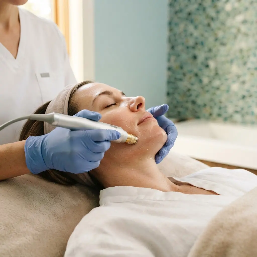 Morpheus8 being performed in the Arlington Heights treatment room