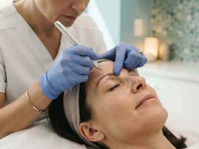 Plasma Pen being performed in the Arlington Heights treatment room