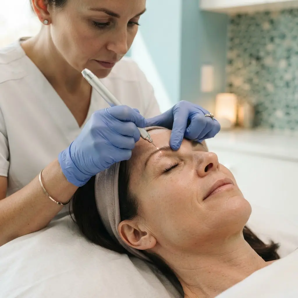 Plasma Pen being performed in the Arlington Heights treatment room