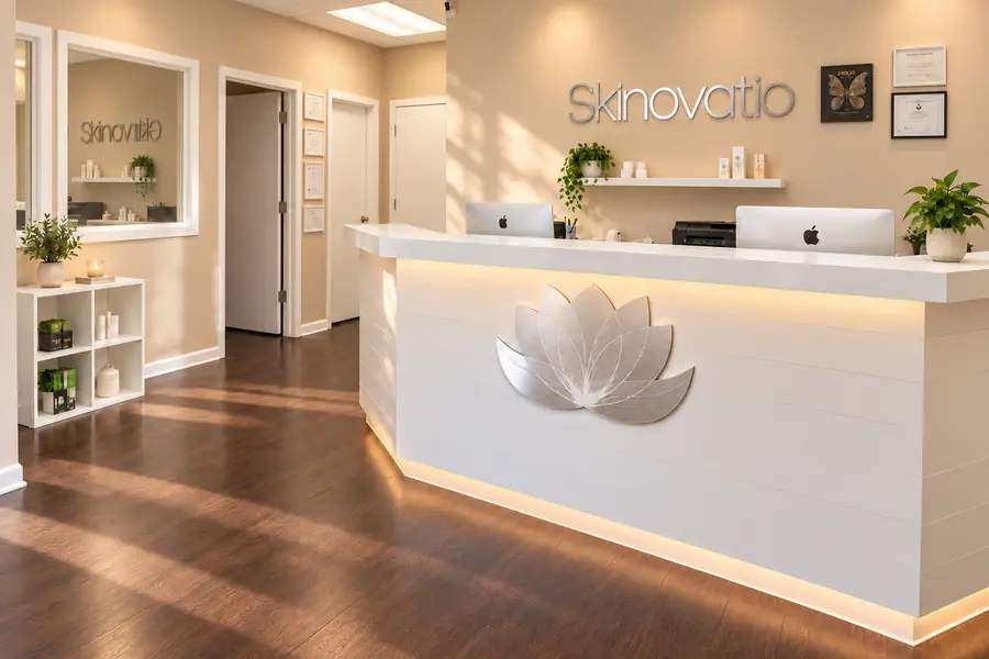 Reception at Skinovatio Medical Spa, Suite C, 3375 N Arlington Heights Rd, Arlington Heights